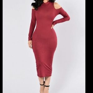 "The New look" Burgundy BodyCon Dress